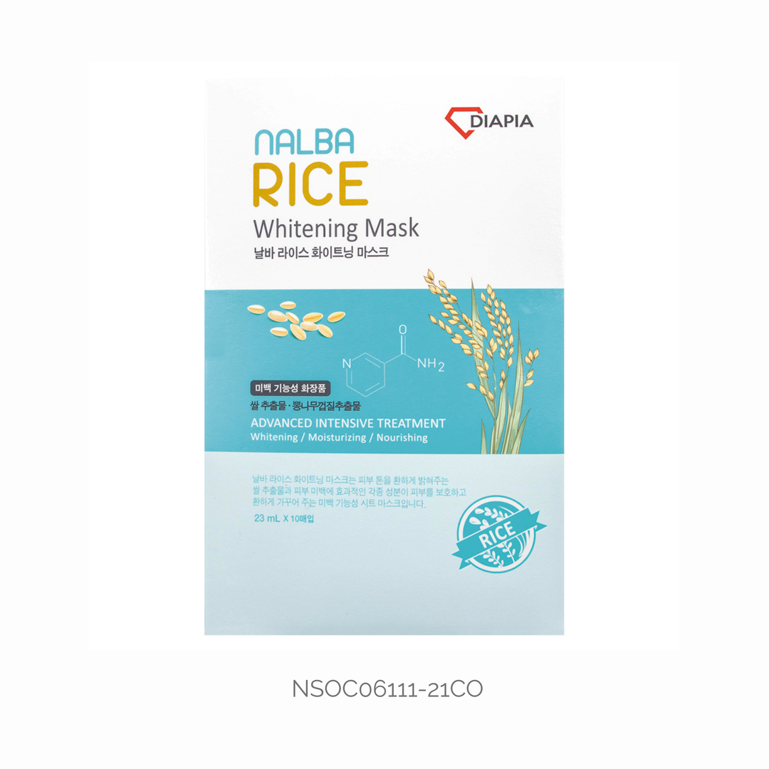 Mascarilla Aclaradora De Arroz Nalba 23 mL X 10 Unid