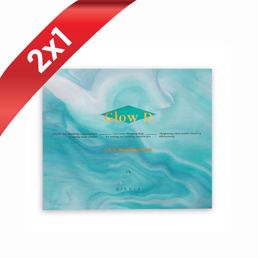 Mascarilla Con Ácido Hialurónico y Centella Asiática Glow D 17g X 4 Unid