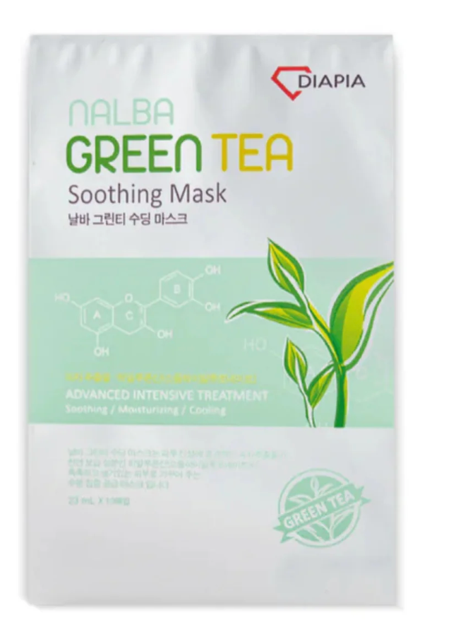 [COLABORADOR] NALBA GREEN TEA SOOTHING MASK CAJA X 10